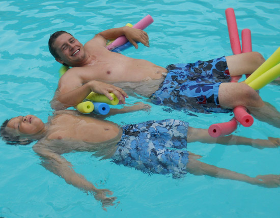 There's always time to chill with the counselors at the pool on Wednesdays!